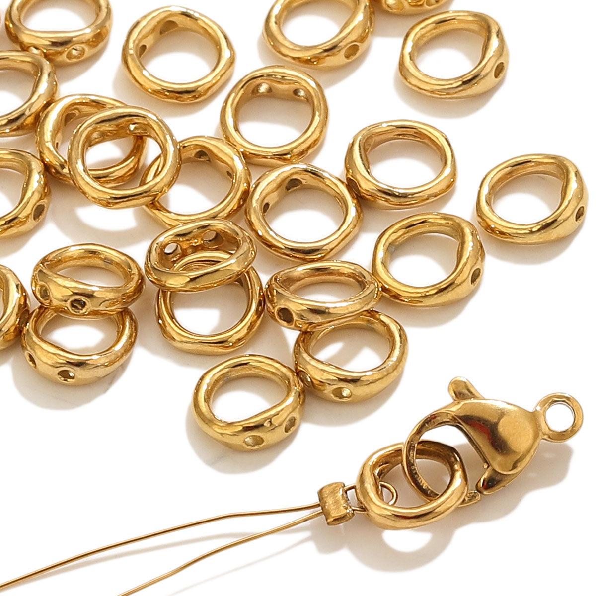 Jewelry Making At Home - 20pcs Stainless Steel Clasps End Connectors