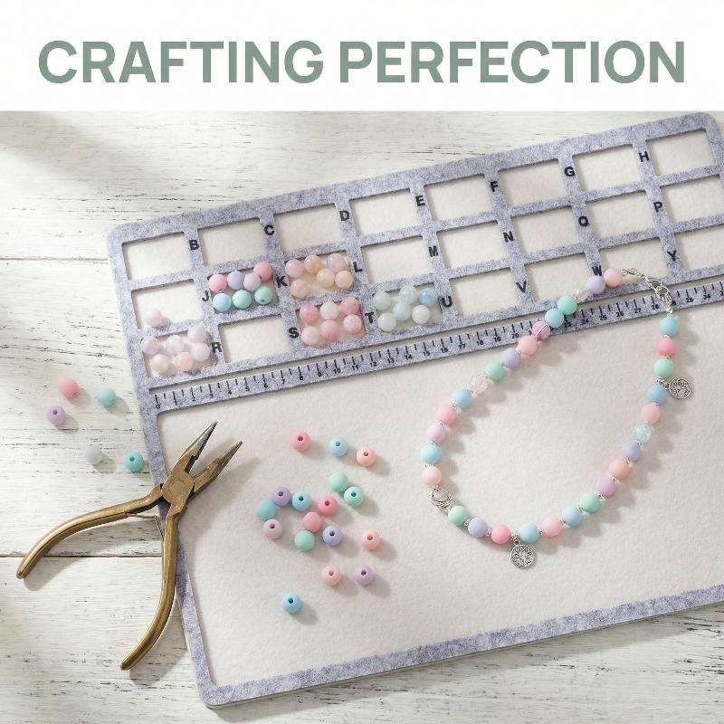 Felt Beading Mat Rectangle Fel - Jewelry Making Board recension och pris