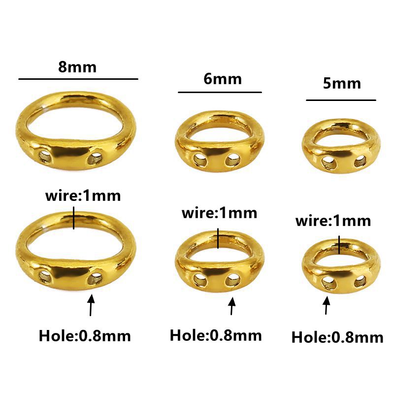30pcs 5/6/8mm Stainless Steel  - Jewelry Making At Home recension och pris