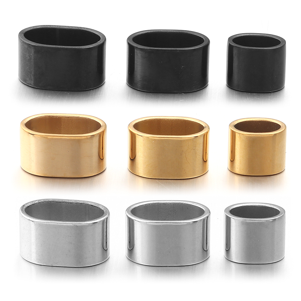 6pcs Flat Stainless Steel Tube - Jewelry Making At Home recension och pris