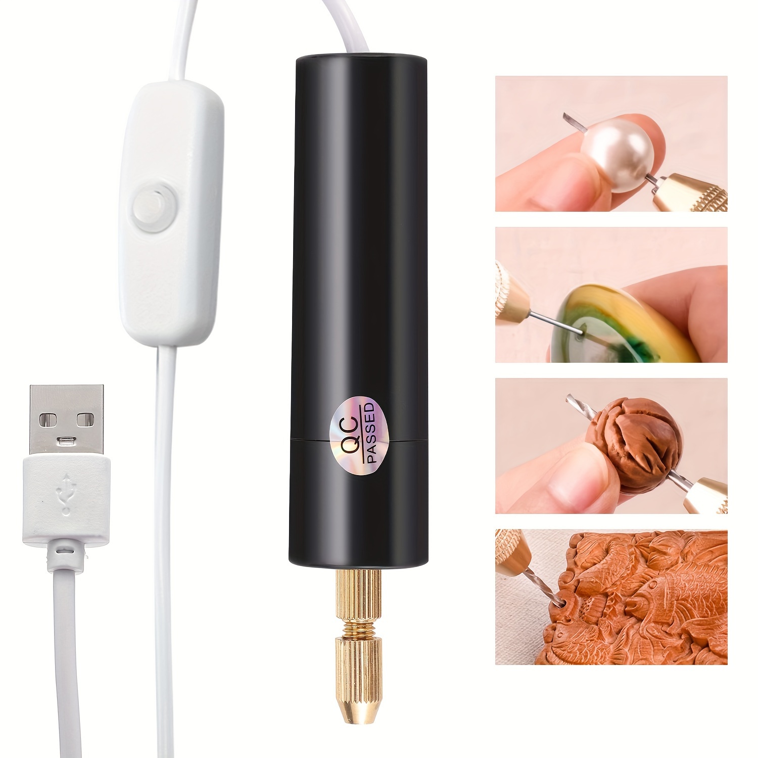 Mini Electric Drill Kit USB Re - Jewelry Making Drill recension och pris