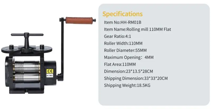 Roller Machine 110*65mm/130*65 - Jewelry Making Machines recension och pris