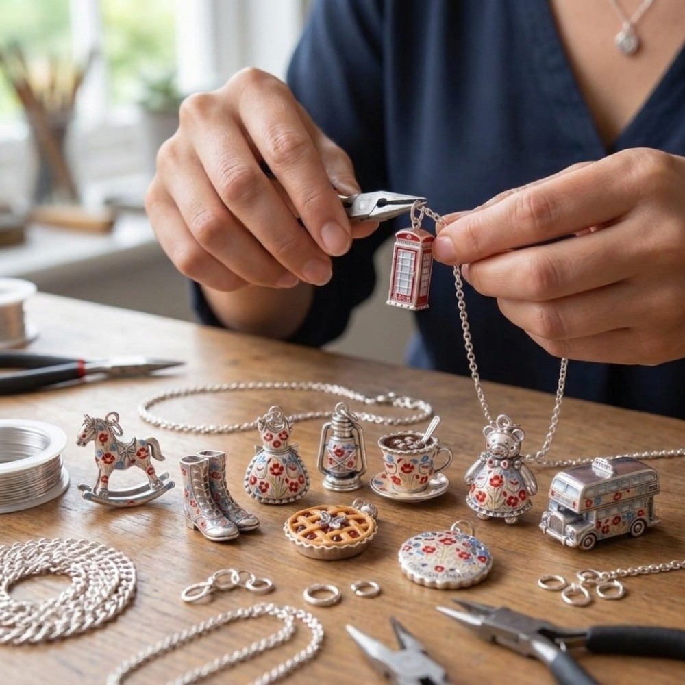Stainless Steel Cartoon Pendan - Jewelry Making London recension och pris