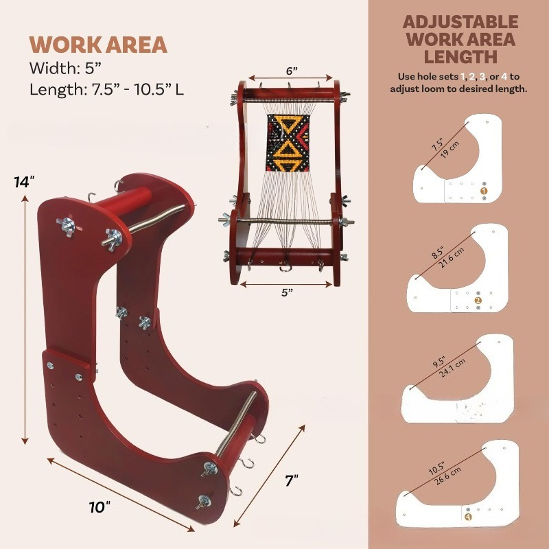 Wooden Beading Loom Bracelet M - Jewelry Making Machines recension och pris